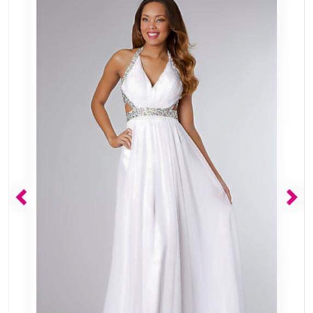 Prom girl white dress!